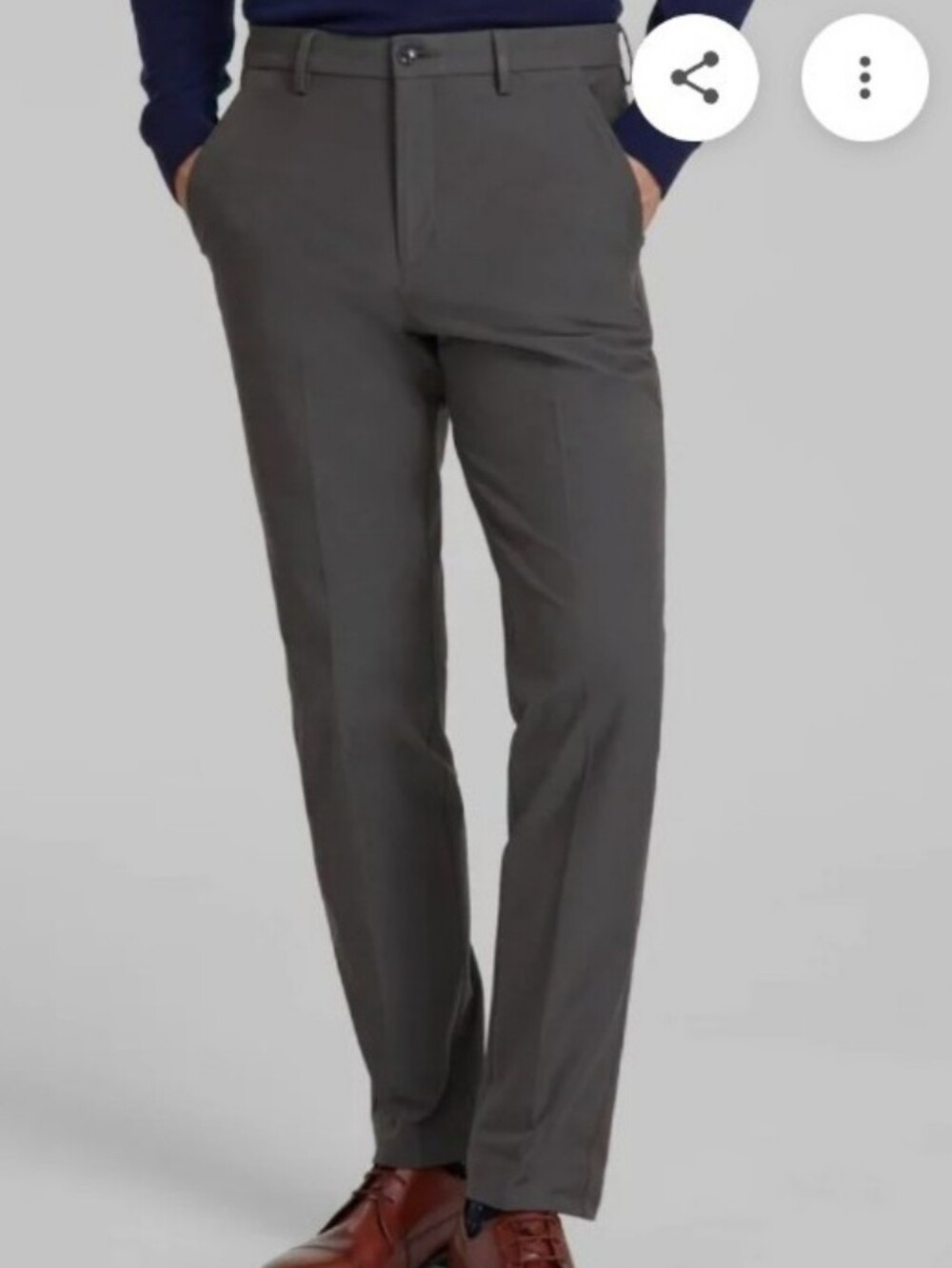 Nwt MICHAEL KORS Men's Classic Straight FLEX Dress Pants Gray 40 X 32 gorpcore